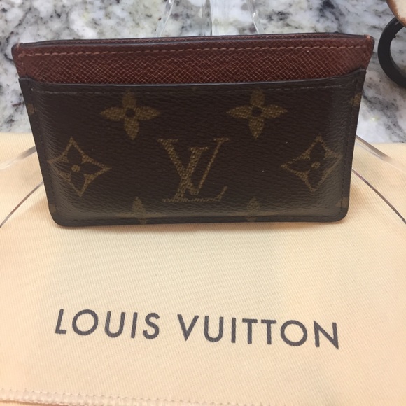 monogram lv card holder